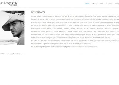Photographer Corrado Bonomo's website