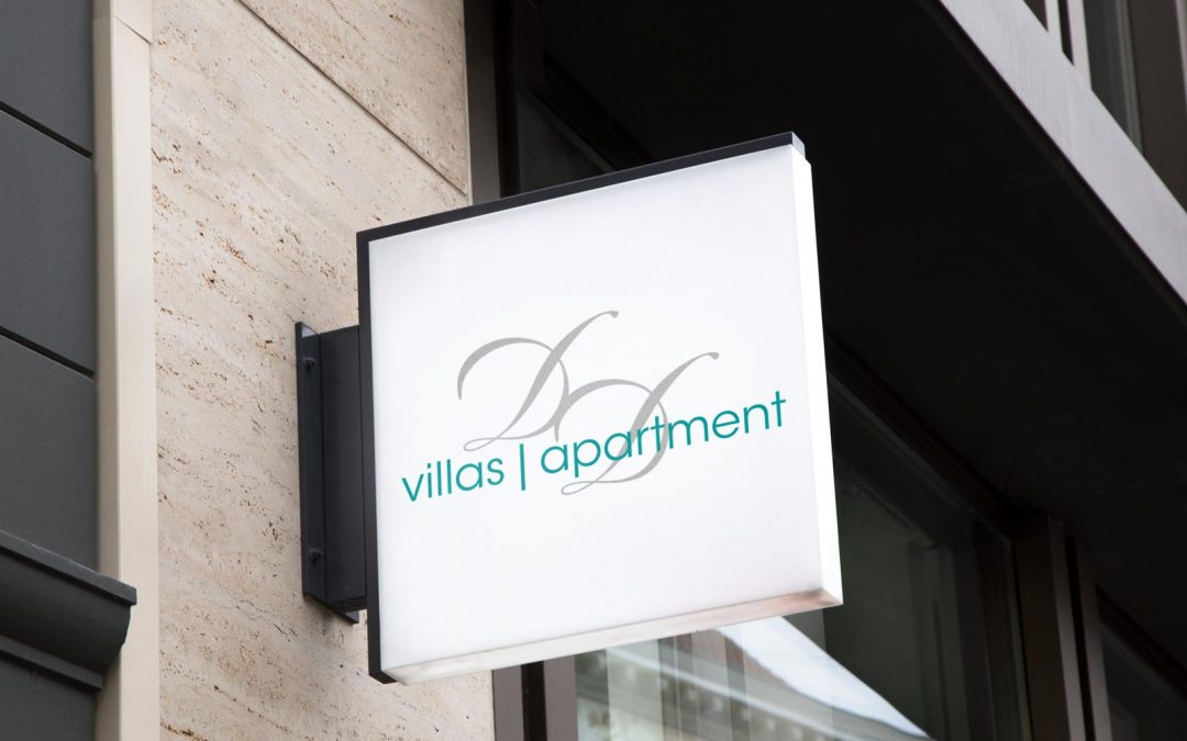 Logo e depliant Villas Apartment