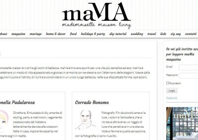 maMA mademoioselle magazine maison website